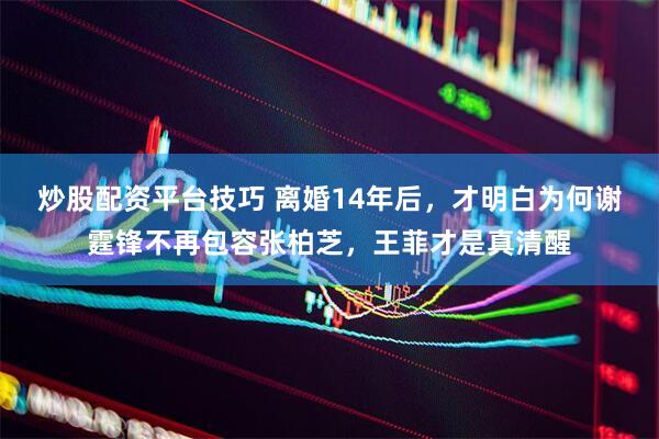 炒股配资平台技巧 离婚14年后，才明白为何谢霆锋不再包容张柏芝，王菲才是真清醒